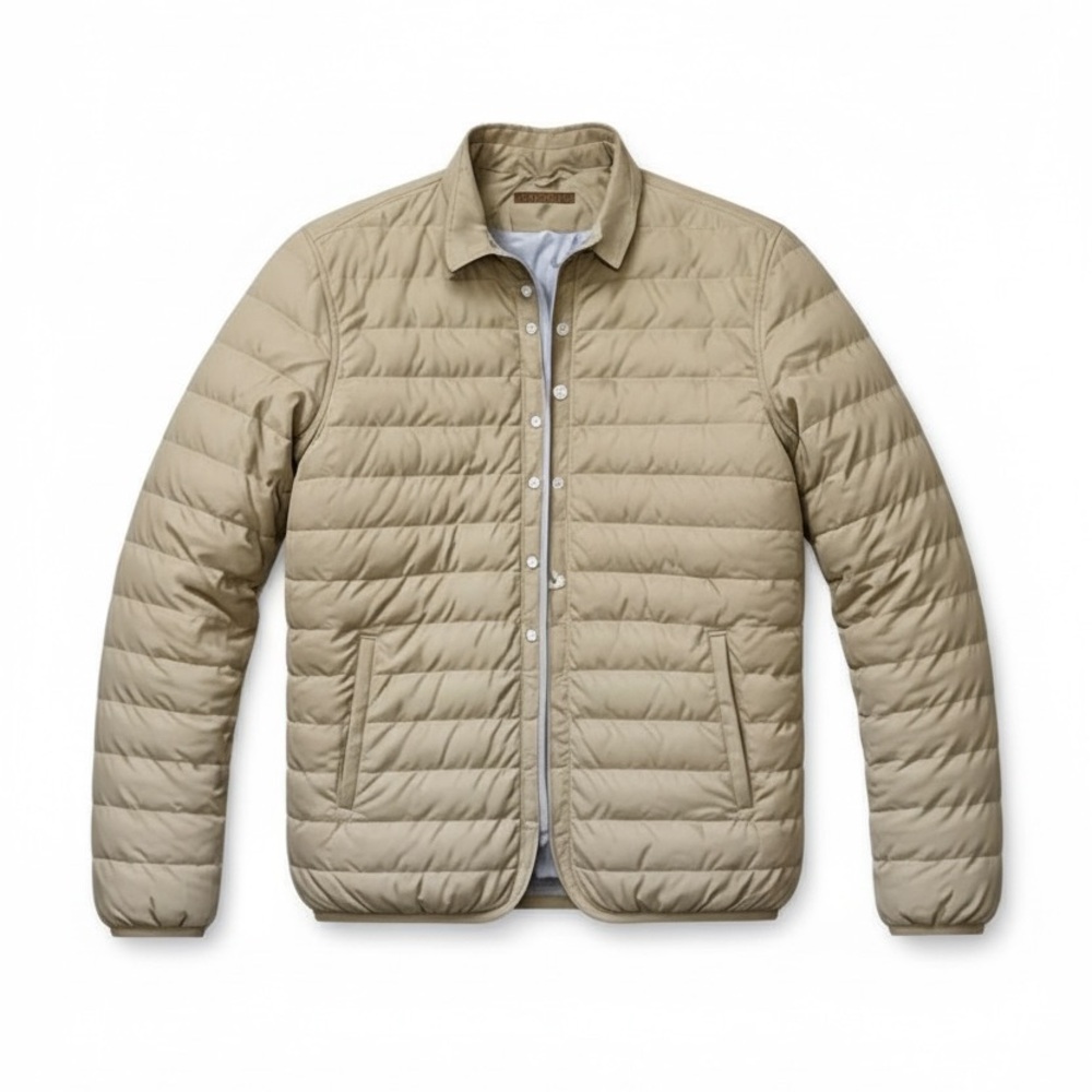 Nifty Genius Men's Classic Tan Puffer Jacket